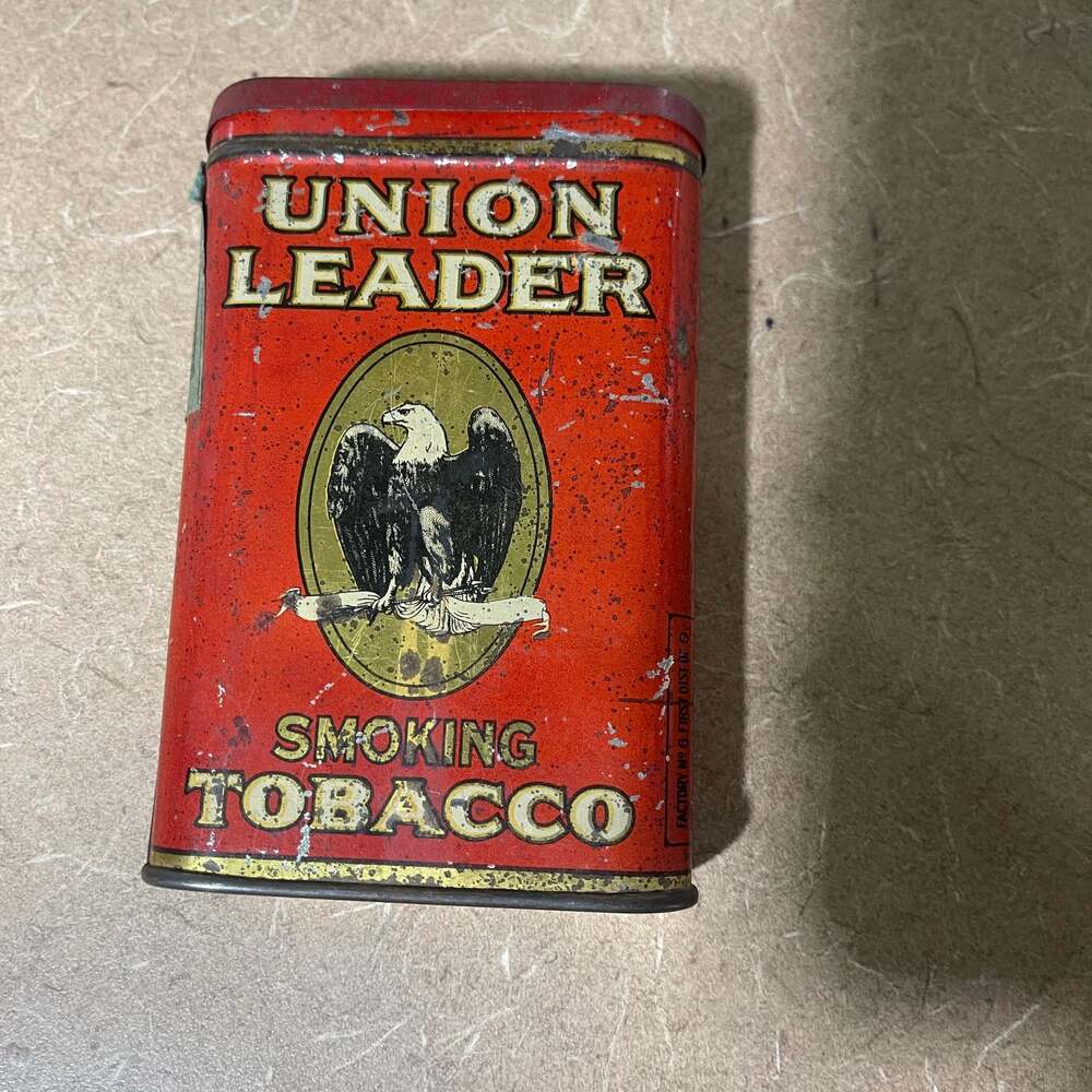 Vintage Union Leader Smoking Tobacco Pocket Tin (1753-1953)